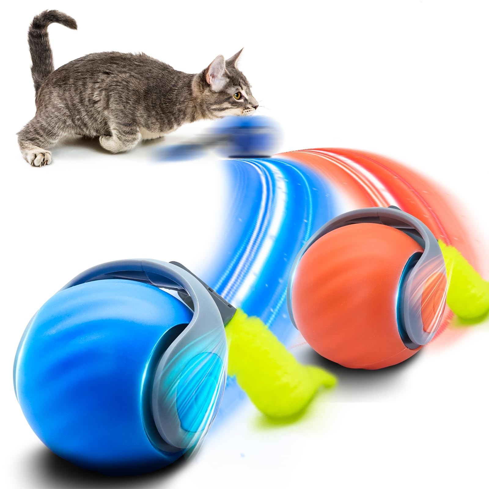 Automatic Moving Dog Ball - Cat Interactive Ball Toys Automatic Rolling
