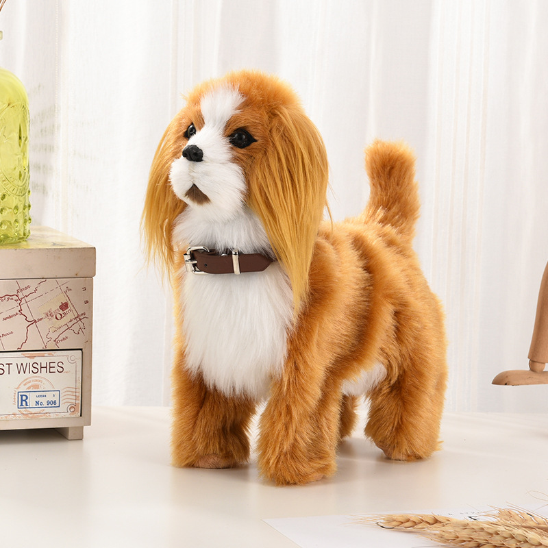 Interactive Squeaky Plush Dog Toy - Điện Tử Sang Trọng Bóng Đồ