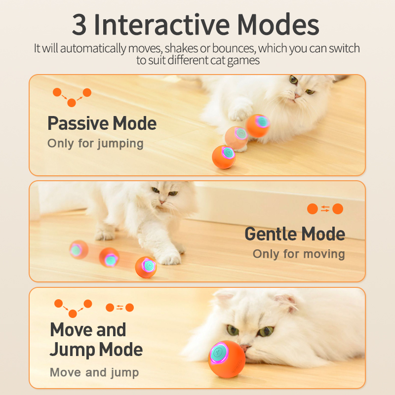ROJECO Cat Toys Smart Interact - đánh giá và giá Automatic Moving Dog Ball