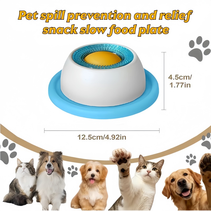 Pet Slow Food Bowl Dog Cat Lic - đánh giá và giá Dog Puzzle Feeder Toy