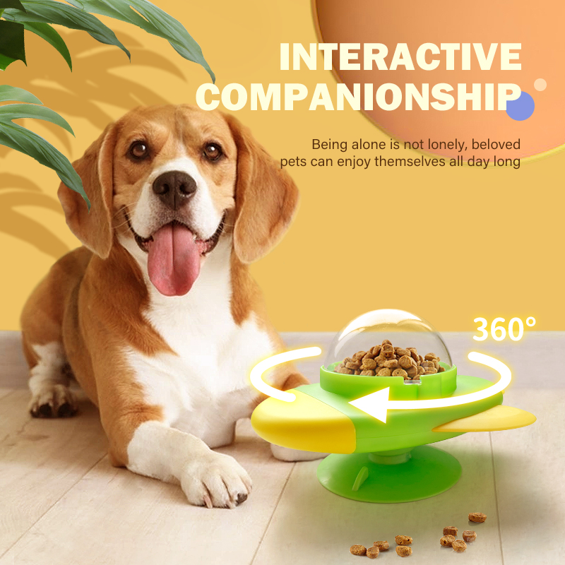Rocket Shape Rotating Cat Dog  - đánh giá và giá Dog Puzzle Feeder Toy