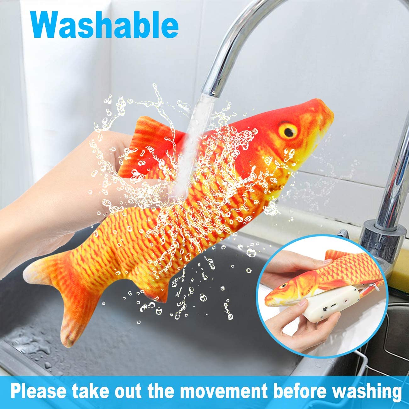 Cat Toys Fish USB Charger Fish - đánh giá và giá Electric Floppy Fish Dog Toy