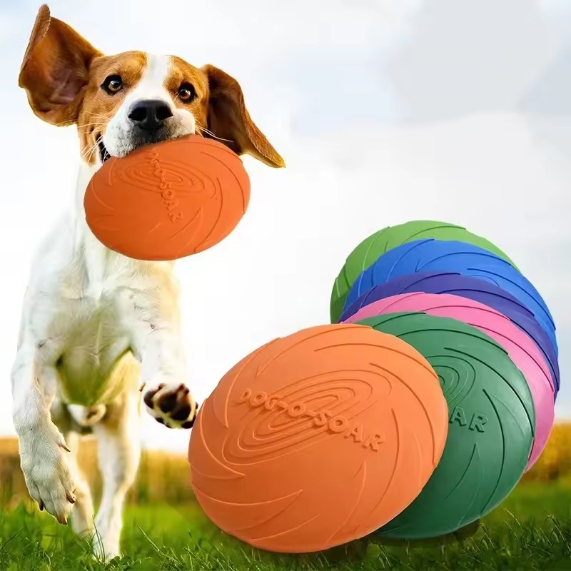 Interactive Silicone Flying Sa - đánh giá và giá Flying Disc Dog Training Toy
