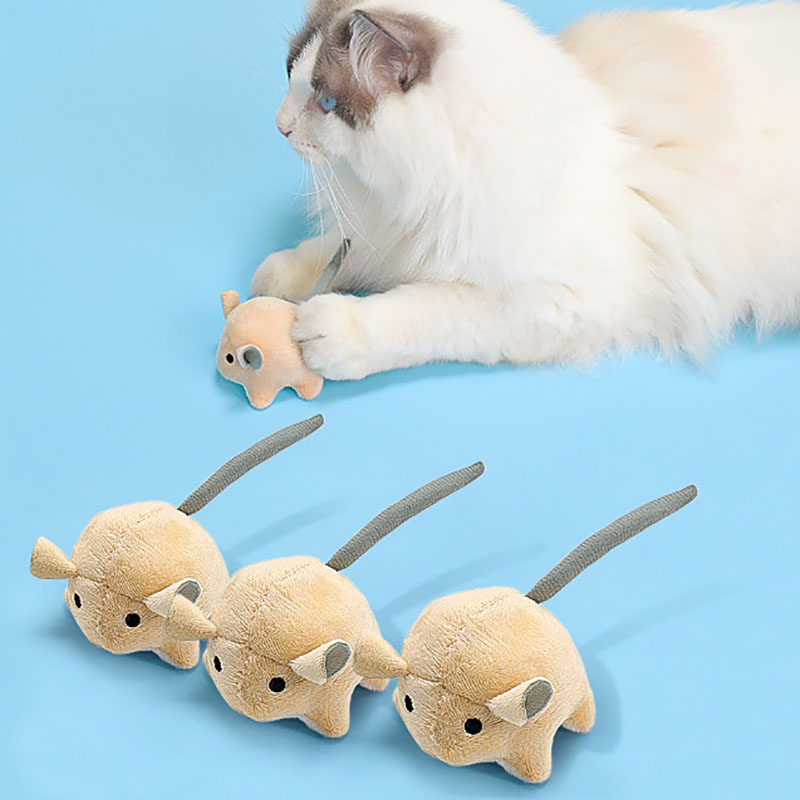 Plush Catnip Mice Toys For Cat - đánh giá và giá Catnip Interactive Plush Mouse