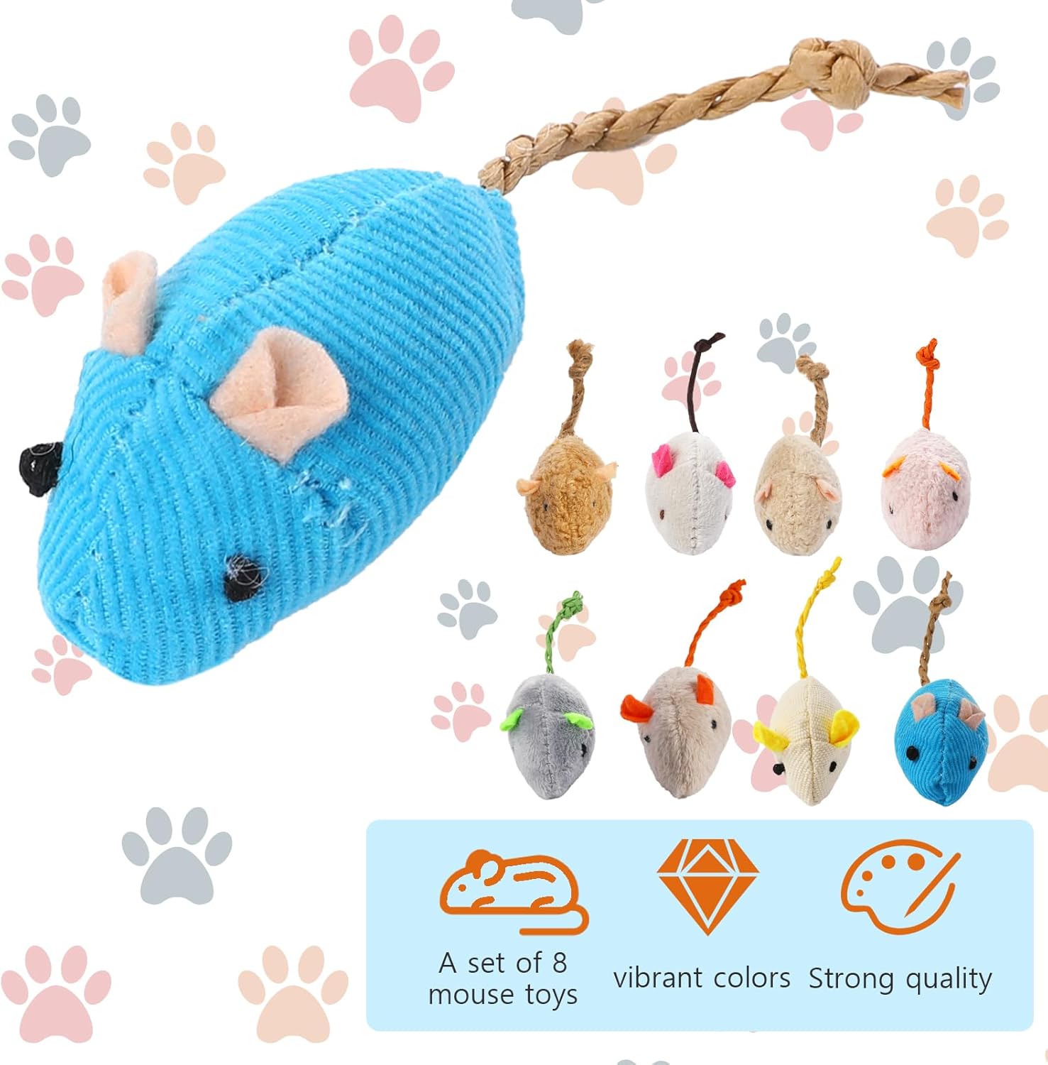 8 Randomly packed interactive  - đánh giá và giá Catnip Interactive Plush Mouse