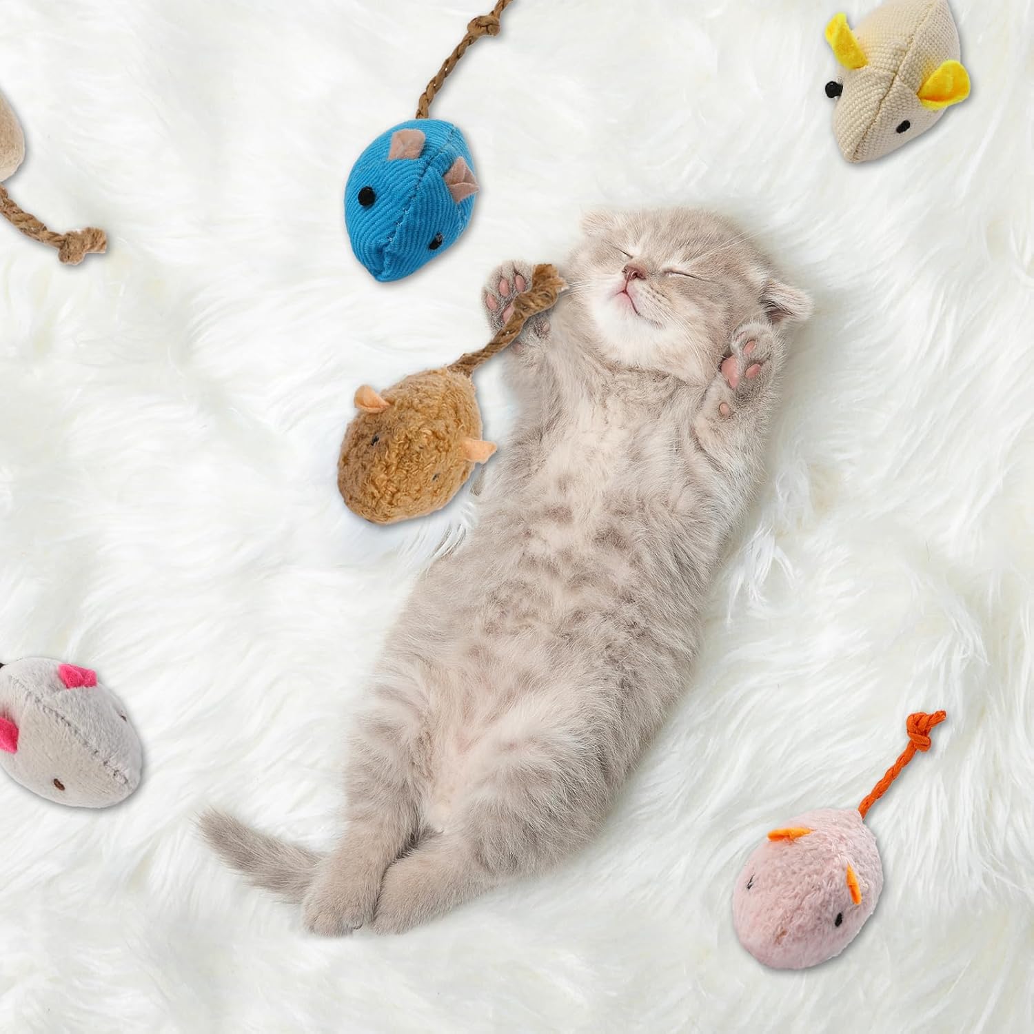 8 Randomly packed interactive  - đánh giá và giá Catnip Interactive Plush Mouse