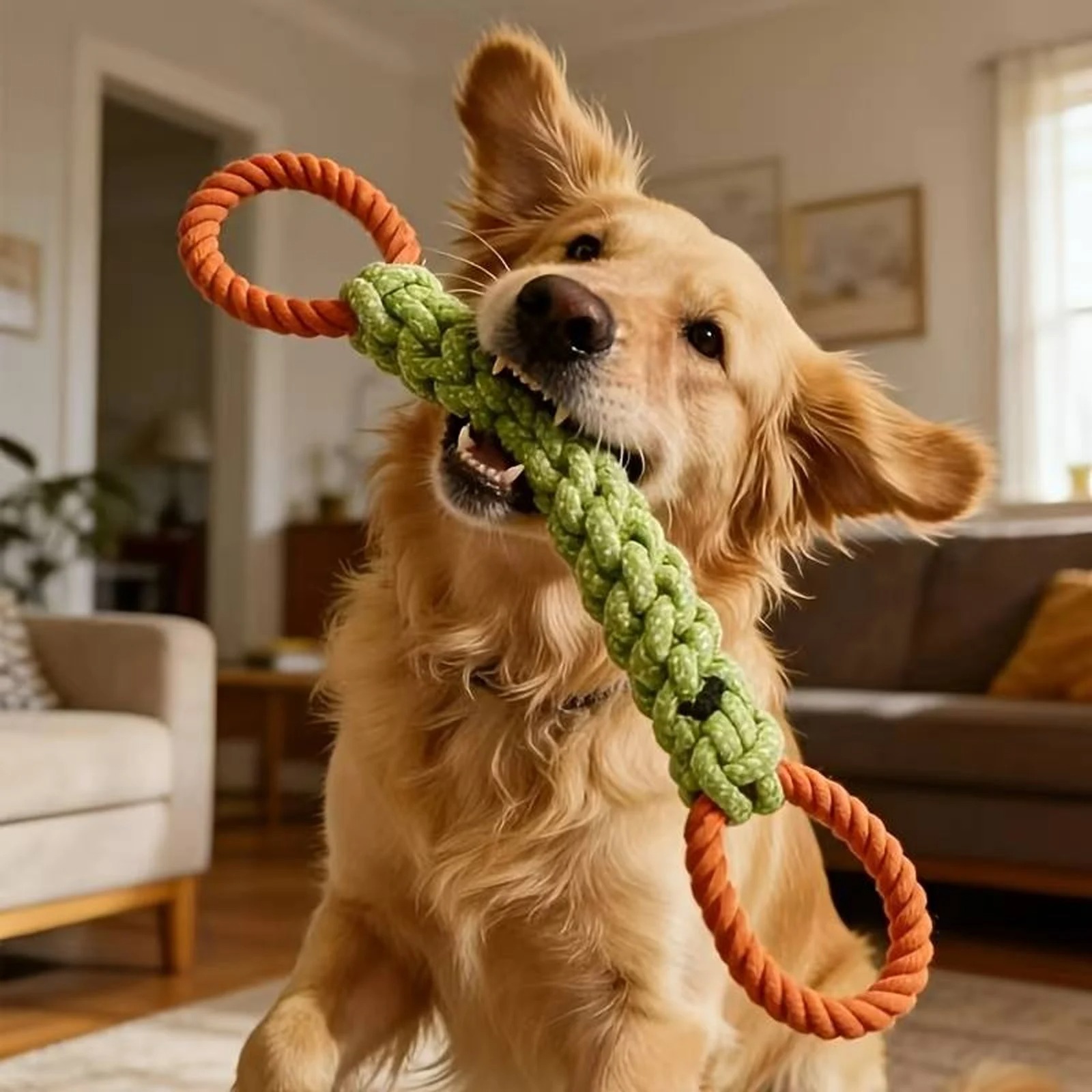 Durable Dog Rope Knot Toy, Dog - đánh giá và giá Indestructible Dog Chew Toy
