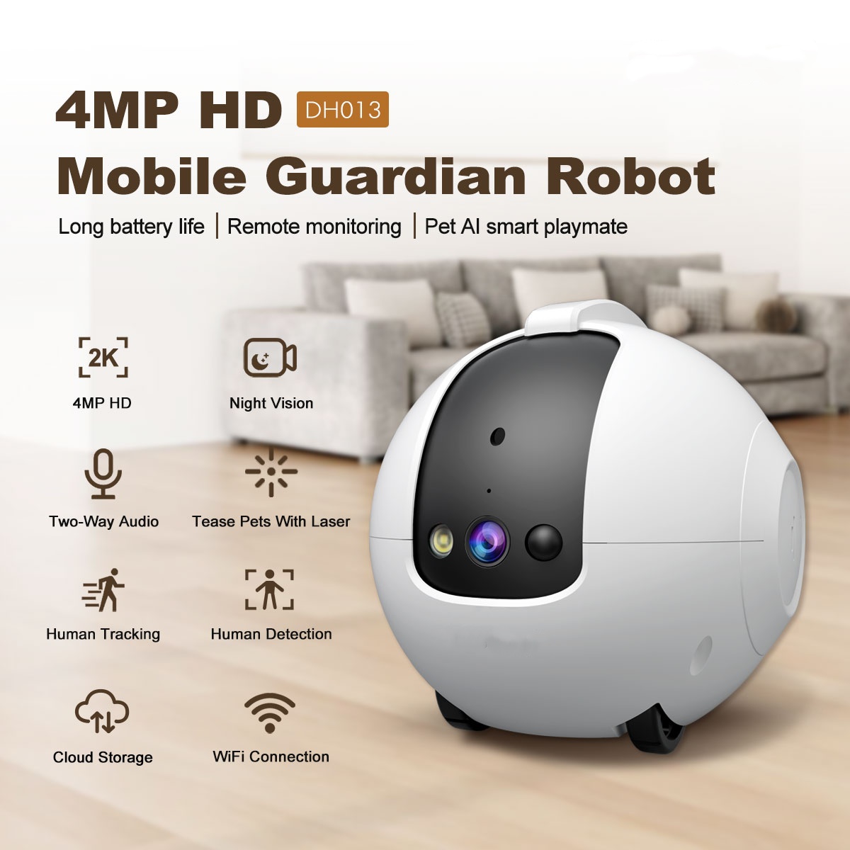 Pet Camera Robot 4MP Pet Compa - đánh giá và giá Cat Toys