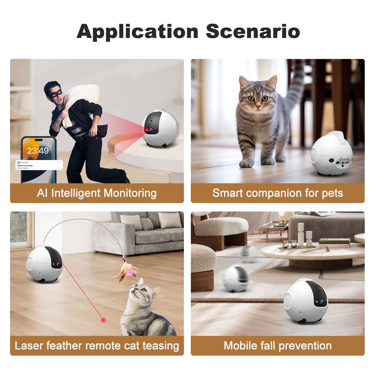 Pet Camera Robot 4MP Pet Compa - đánh giá và giá Cat Toys